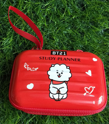 Meeko.com Aluminium Zipper Headphone Pouch For Universal(red)