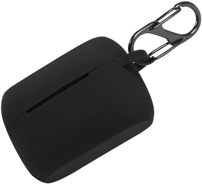 KANSOL Silicone Velcro Earbuds Case For Jabra Elite 85t(Black)