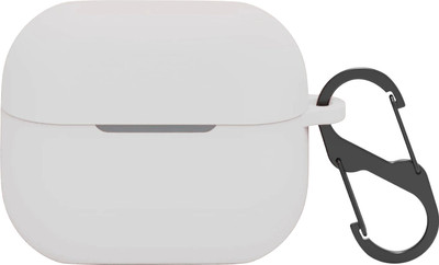 Neioxx Silicone Press and Release Earbuds Case For Samsung Galaxy Buds 3, Buds 3 Pro(White)