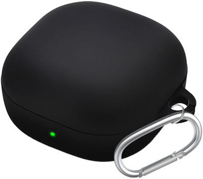 Anvique Silicone Press and Release Earbuds Case For Silicone Case Cover For Samsungg galaxy Buds Core(Black)