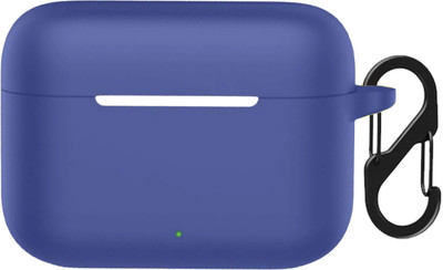 Geggal Silicone Press and Release Earbuds Case For Realme Buds T200 Soft Silicone Case Cover(Blue)