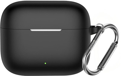 Cocoonkart Silicone Velcro Headphone Case For Silicone Case Cover For OPPO Enco Buds 3 Pro(Black)