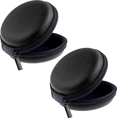 HilGar Leather Zipper Headphone Case For Universal(Black)
