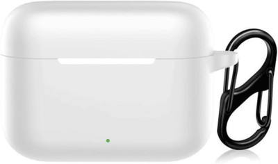 Anvique Silicone Press and Release Earbuds Case For Silicone Case Cover For Realmee Buds T200(White)