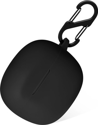 KANSOL Silicone Velcro Earbuds Case For Skullcandy RAIL(Black)