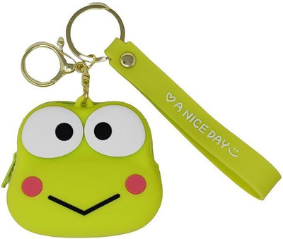 Gadgetshor Silicone Pull String Headphone Case For Apple Airpods 3rd Generation(Green Frog Face)