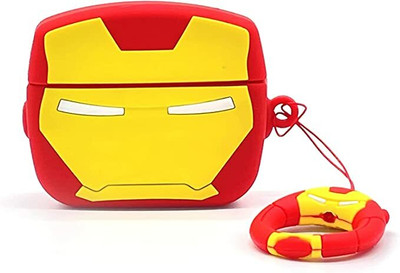 NAFA Silicone Latch Headphone Case For Apple Airpods Pro 1st Generation(Red Yellow)