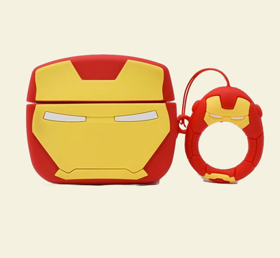 WIZADO Silicone Latch Headphone Pouch For Apple Airpods Pro 2nd Generation(IRONMAN)