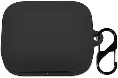 KANSOL Silicone Velcro Earbuds Case For OnePlus Buds Pro 2021(Black)