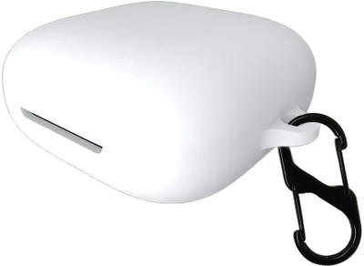 KANSOL Silicone Velcro Earbuds Case For Oppo Enco W51(White)