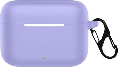 StyleOxx Silicone Press and Release Earbuds Case For Silicone Case Cover for Realmee Buds T200(Lavender)