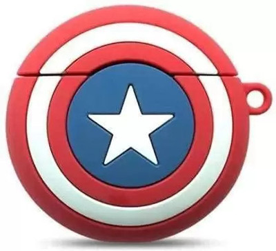 Asotai Silicone Press and Release Headphone Case For Apple Airpods Pro 1st Generation(red)