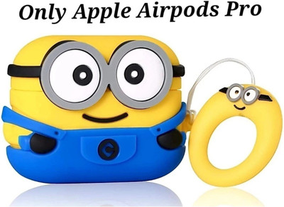 ACX Silicone Press and Release Headphone Case For Apple Airpods Pro 1st Generation(Yellow Blue)