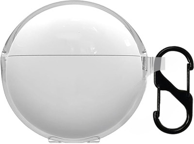 KANSOL Silicone Velcro Earbuds Case For Oppo Enco Buds 2 / Enco Air 2i case Cover 2022(Transparent)