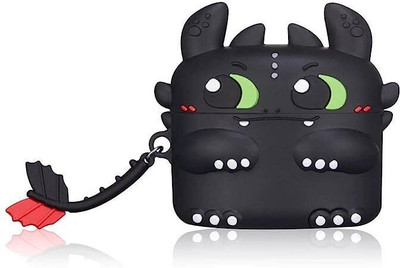 Gadgetshor Silicone Pull String Headphone Case For Apple Airpods Pro 2nd Generation(Black)