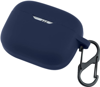 KANSOL Silicone Velcro Earbuds Case For JBL Tune 130NC TWS(Blue)