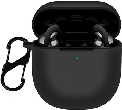 KANSOL Silicone Velcro Earbuds Case For Bose QuietComfort Earbuds 2 / QuietComfort Ultra(Black)