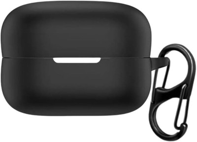 Anvique Silicone Press and Release Earbuds Case For Sonny LinkBuds Fit WF-LS910N Silicone Case Cover(Black)