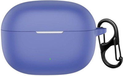 Aniex Silicone Press and Release Earbuds Case For Silicone Case Cover for Realmee Buds T200X(Blue)