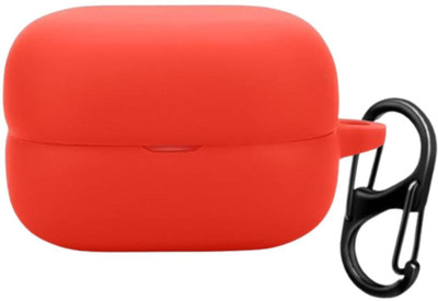 Aniex Silicone Press and Release Earbuds Case For Silicone case cover compatible for Sonyy New LinkBuds Fit WF-LS910(Red)