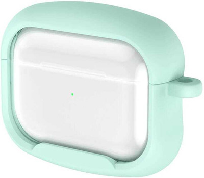 SEHUB Silicone Press Stud Earbuds Case For Airpods Pro 2nd Generation/ Airpods Pro 1st Generation(Light green)