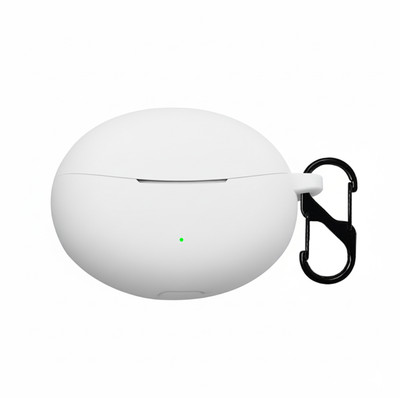 KANSOL Silicone Velcro Earbuds Case For OPPO Enco Air3 Pro(White)