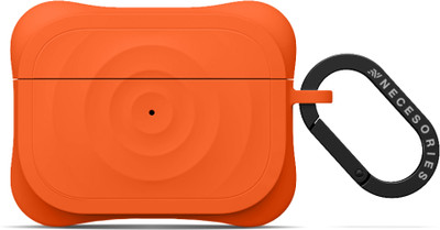 NECESORIES Silicone Pull String Headphone Case For Apple Airpods Pro 2 Generation(Orange)