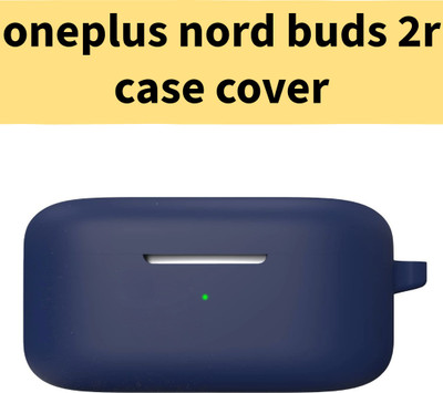 SUNGROW Silicone Press and Release Earbuds Case For Oneplus Nord Buds 2R(Case Cover for One-plus Nord Buds 2r Blue)