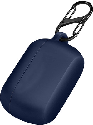 KANSOL Silicone Velcro Earbuds Case For Jabra Elite 75t(Blue)