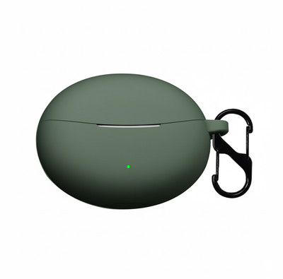 KANSOL Silicone Velcro Earbuds Case For OPPO Enco Air3 Pro(Green)