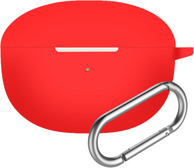 KANSOL Silicone Velcro Earbuds Case For Oppo Enco X(Red)