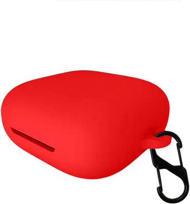 KANSOL Silicone Velcro Earbuds Case For Oppo Enco W51(Red)