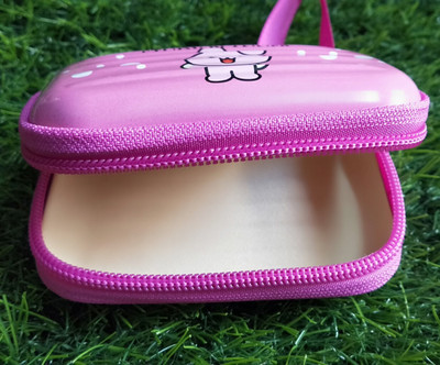 Meeko.com Aluminium Zipper Headphone Pouch For Universal(pink)