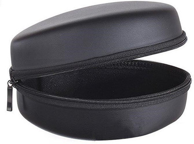 ABlue Clipper Polyester Zipper Headphone Pouch For Universal(BLACK)