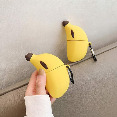 YSTIFYRA Silicone Pull String Headphone Case For Apple Airpods Pro 1st Generation(Cute Yellow Banana FOR APPLE AIRPODS PRO Model)