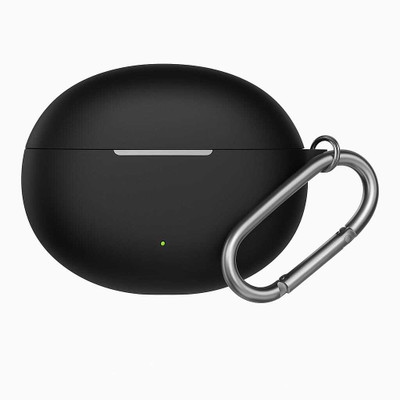 Aniex Silicone Press and Release Earbuds Case For Oneplus Buds 4 Earbuds Silicone case cover(Onepluss buds 4 Earbuds case cover, Dark Black)