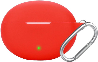 Auronix Silicone Press and Release Earbuds Case For Silicone Case Cover For Onepluss Nord 3 Pro, Nord Buds 3, Onepluss Buds Pro 3(Red R)