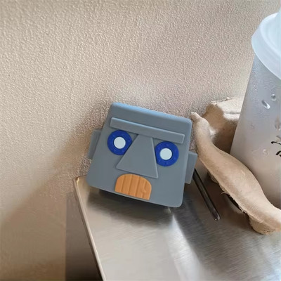 ValenteStore Silicone Press Stud Earbuds Case For Samsung Galaxy Buds Live(Squidwards House)