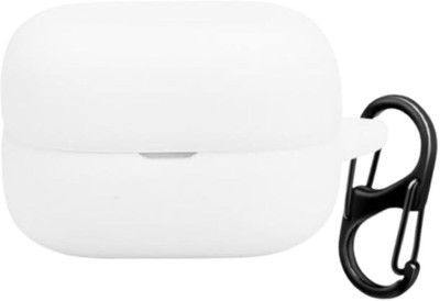 Anvique Silicone Press and Release Earbuds Case For Sonyy LinkBuds Fit WF-LS910N Silicone Case Cover(White)