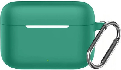 CRUIC Silicone Velcro Earbuds Case For realme Buds T200 Silicone Case Cover(Green)