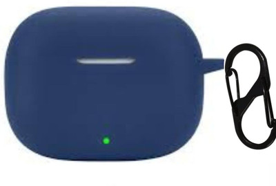 Anvique Silicone Press and Release Earbuds Case For Realme Buds T300(Silicone Protective Case Cover For Realmee T300, Blue)