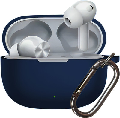 DeepZstore Silicone Pull String Earbuds Case For Realme Buds T200 X(Blue)