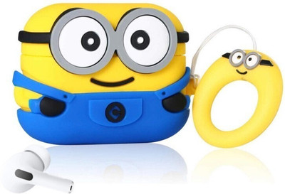 Gadgetshor Silicone Pull String Headphone Case For Apple Airpods Pro 1st Generation(Yellow Mini)
