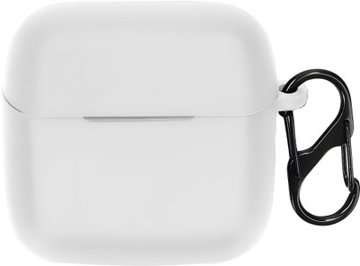 KANSOL Silicone Velcro Earbuds Case For Skullcandy Mod True(White)