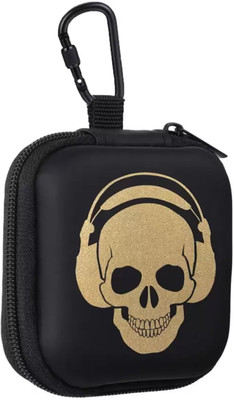 Flipkart SmartBuy Leather Zipper Headphone Case For Universal(Black)
