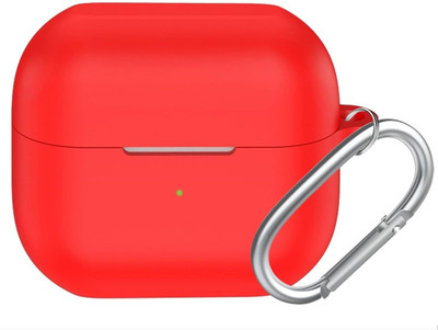 Leiox Silicone Press and Release Earbuds Case For Samsung Galaxy Buds 3 | Samsung Galaxy Buds 3 Pro(Red)