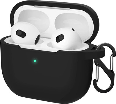 capo Silicone Velcro Earbuds Case For Airpods 4(black)