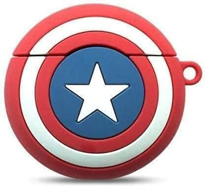 YSTIFYRA Silicone Pull String Headphone Case For Apple Airpods Pro 1st Generation(Captain America FOR APPLE AIRPODS PRO Model)