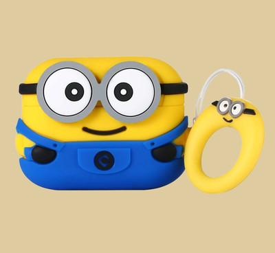 WIZADO Silicone Latch Headphone Pouch For Apple Airpods Pro 2nd Generation(MINION)