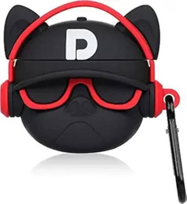 Arunstore Silicone Press and Release Headphone Case For Airpod 4(For AirPods 4 (2024) / CUTE 3D AIRPOD 4 COVER (RED DOG))